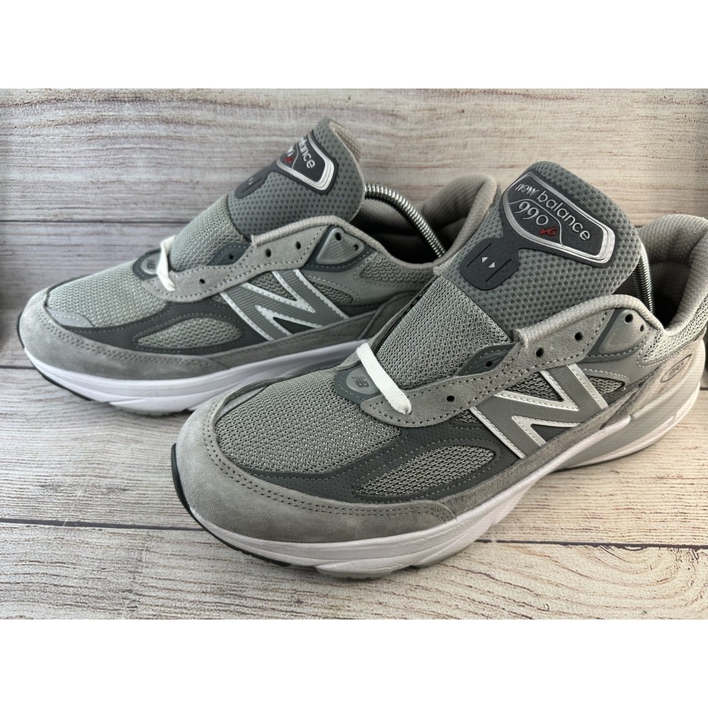 New Balance 990v6 Men's Gray Suede Mesh Lace Up Running Sneakers M990GL6 Sz 11 D